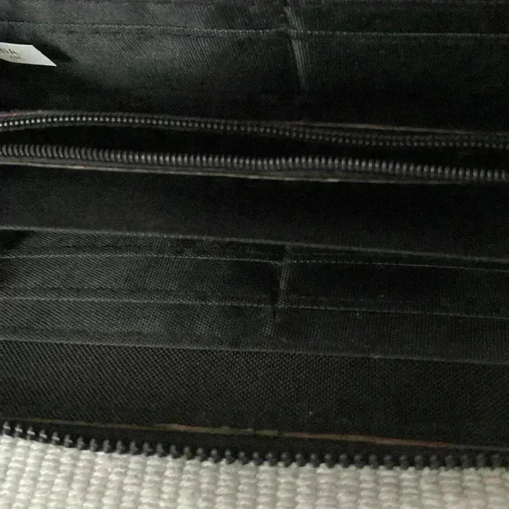 Women’s Black Animal Print Wallet Embellished with a gold design on front - Picture 4 of 4